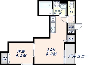 東大阪市柏田西1丁目APの物件間取画像